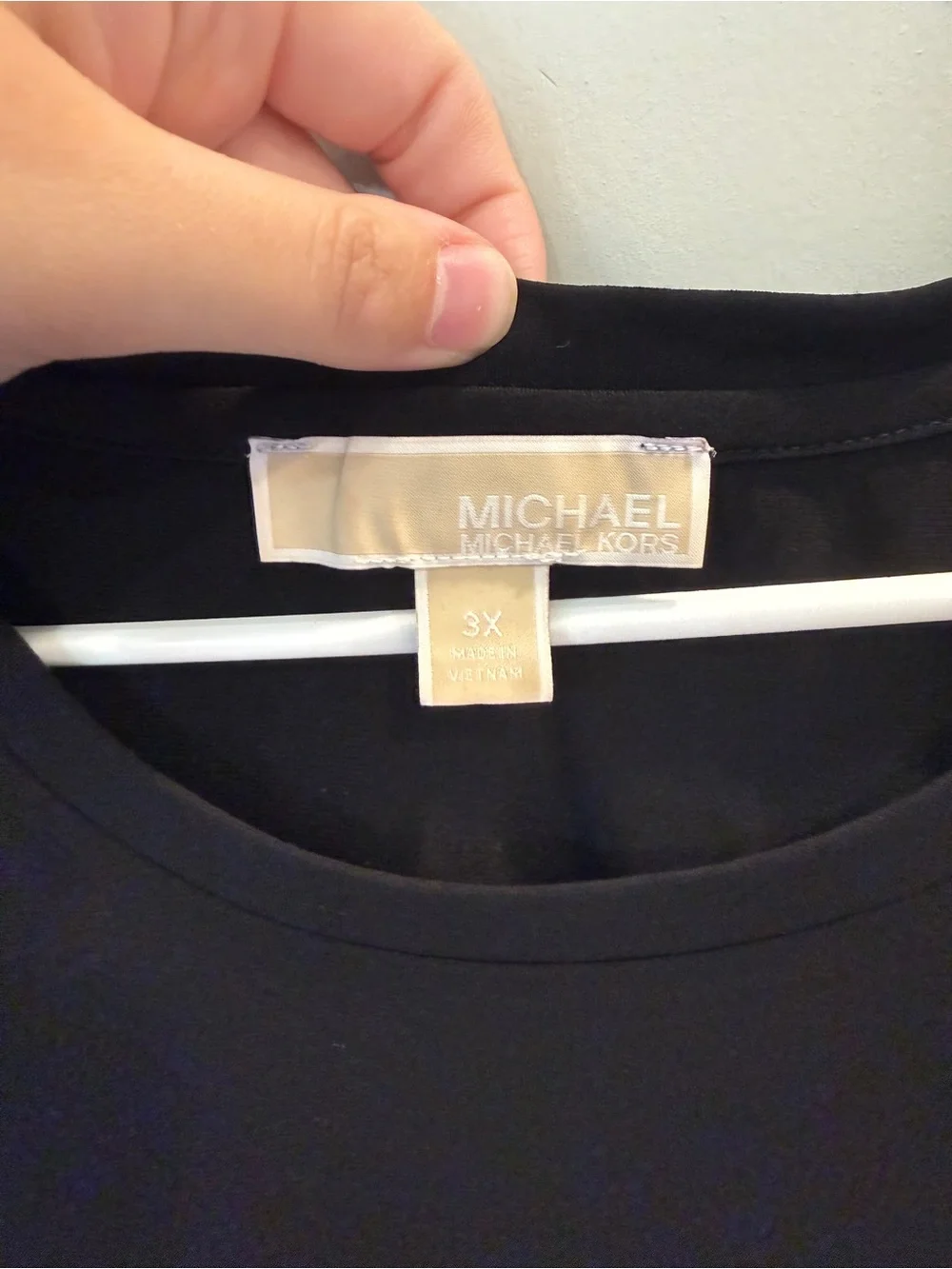 Michael Kors Black Short Sleeve Crewneck Tee